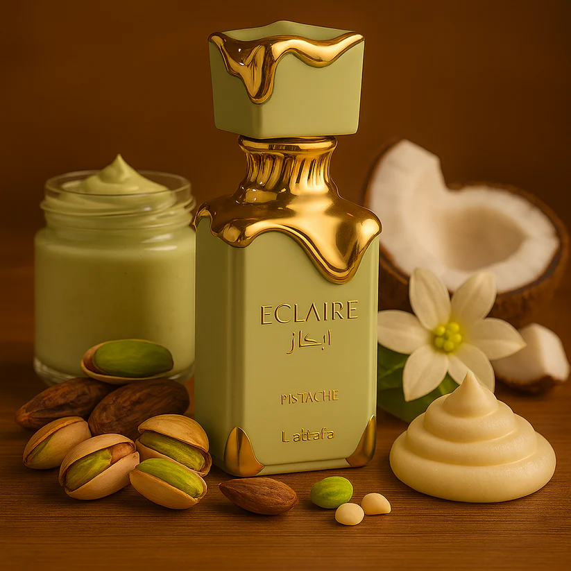 Lattafa Eclaire Pistache EDP 100ml – Парфюмна вода за жени и мъже - Image 12