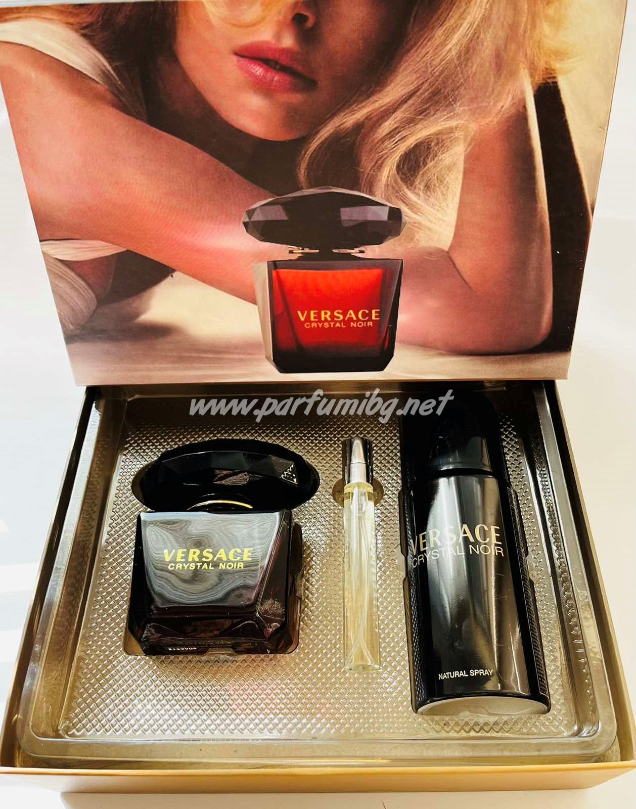 Дамски подаръчен комплект – Versace Crystal Noir - Image 2