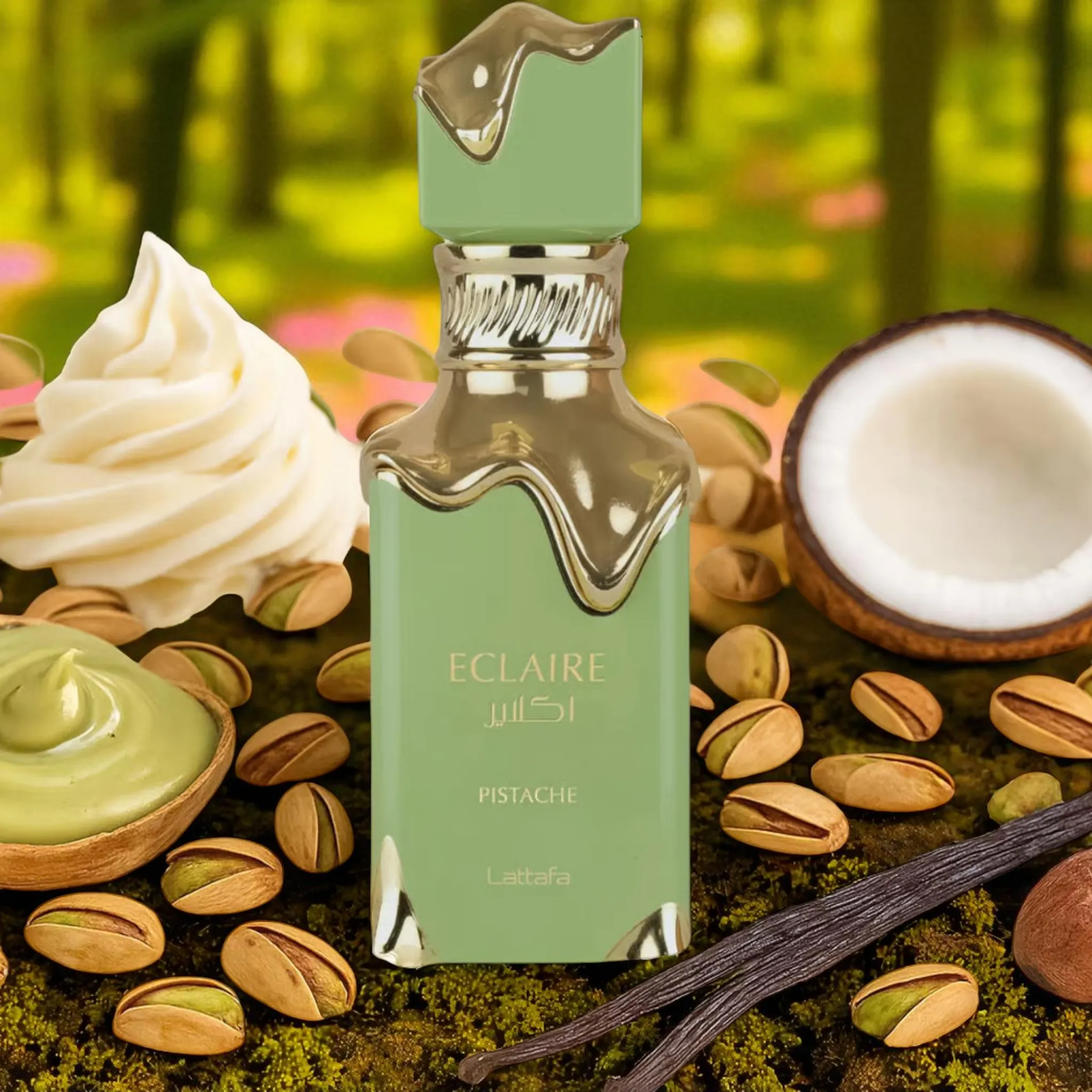 Lattafa Eclaire Pistache EDP 100ml – Парфюмна вода за жени и мъже - Image 8