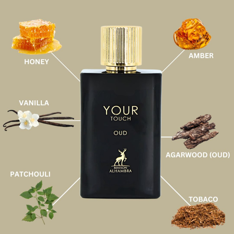 Maison Alhambra Your Touch Oud EDP 100ml - Парфюмна вода за мъже - Image 4
